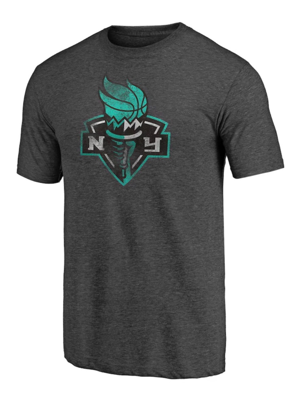 New York Liberty Distressed Fanatics Tri Blend WNBA T-Shirt - Medium